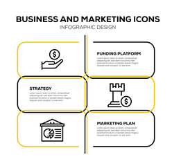 BUSINESS AND MARKETING ICON SET