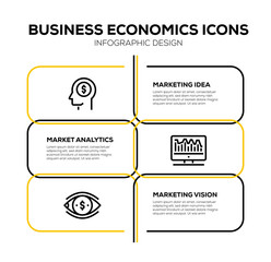 BUSINESS ECONOMICS ICON SET