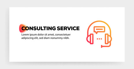 CONSULTING SERVICE ICON CONCEPT