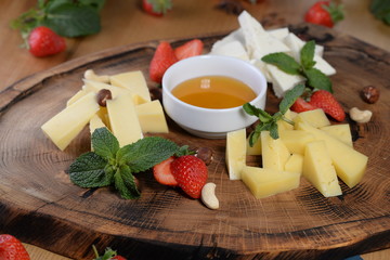 cheese and vegetables