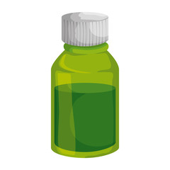 medical plastic bottle with syrup