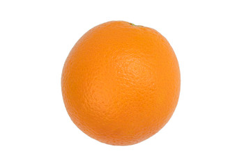 Ripe orange fresh orange, isolated on white background.