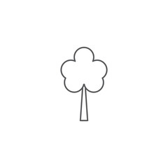 Tree vector icon concept, isolated on white background