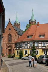 Fototapeta premium ladenburg. kirchenstrasse