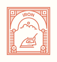 Naklejka premium IRON ICON CONCEPT