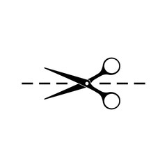 Scissors Icon Vector on white background