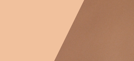Light and dark brown color paper banner background