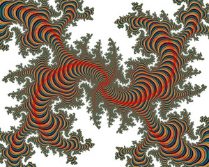 Vivid colors, flowery spiral, abstract fractal, colorful background and design