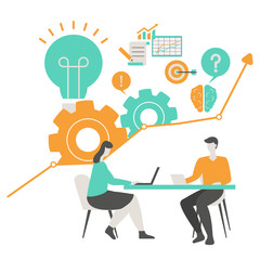 Business project and teamwork concept