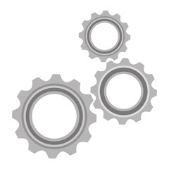 gears machine setup isolated icons