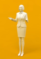 話すビジネスウーマン