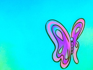 abstract background with butterflies