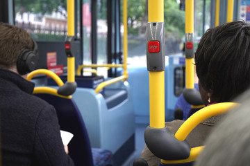 people on the bus in London © andrea
