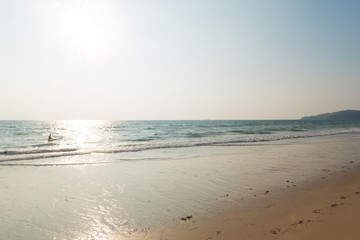 Sunset on the beach at Thailand