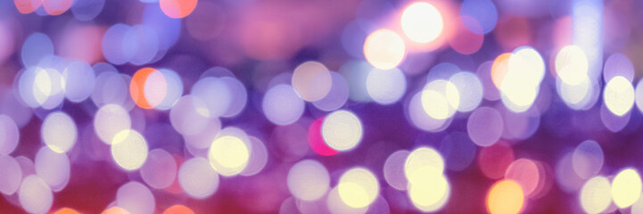 pink and purple color bokeh circle on black background