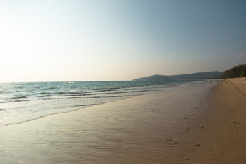 Sunset on the beach at Thailand