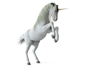 3d rendered illustration of a unicorn isolated on white © Sebastian Kaulitzki