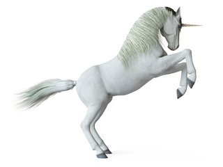 Obraz na płótnie Canvas 3d rendered illustration of a unicorn isolated on white