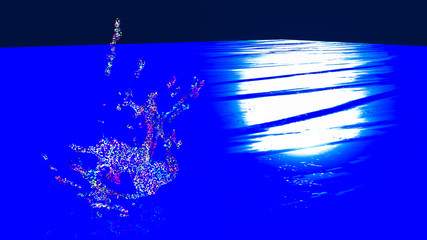 3D rendering of  abstract splash