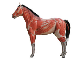 3d rendered medically accurate illustration of the horse anatomy - muscle system © Sebastian Kaulitzki