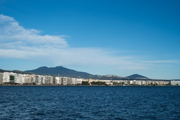 Fototapeta premium View of Thessaloniki sea promenade