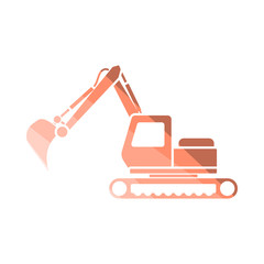 Icon Of Construction Excavator