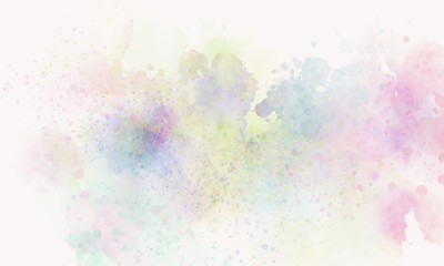 Abstract digital watercolor painting graphic design background