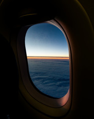 view from window of airplane