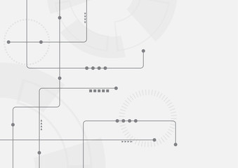 Abstract geometric connect lines and dots.Simple technology graphic background.Illustration Vector design Network and Connection concept.
