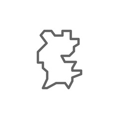 Portugal, map icon. Element of Portugal icon. Thin line icon for website design and development, app development. Premium icon