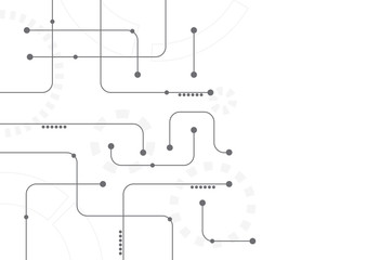 Abstract geometric connect lines and dots.Simple technology graphic background.Illustration Vector design Network and Connection concept.