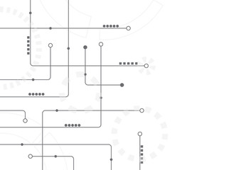 Abstract geometric connect lines and dots.Simple technology graphic background.Illustration Vector design Network and Connection concept.