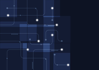 Abstract geometric connect lines and dots.Simple technology graphic background.Illustration Vector design Network and Connection concept.