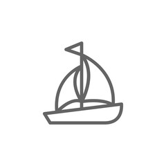 Portugal, sailboat icon. Element of Portugal icon. Thin line icon for website design and development, app development. Premium icon