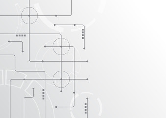 Abstract geometric connect lines and dots.Simple technology graphic background.Illustration Vector design Network and Connection concept.