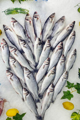 Obraz premium Fish Food in a Fish Market Stand