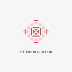 Naklejka premium Vector Mosaic Rhombus Emblem