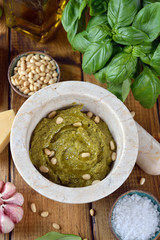 Fresh pesto sauce