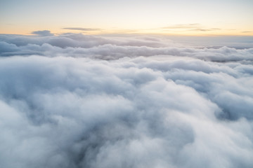 Autumn clouds in tundra