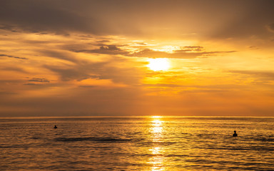 Morning sunrise at HUA HIN THAILAND