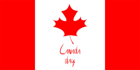 Canada Day Vector Illustration. Happy Canada Day 