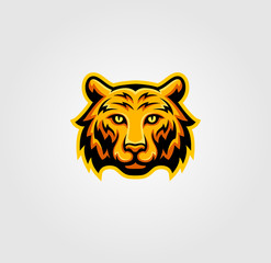 Tiger mascot colorful logo vector