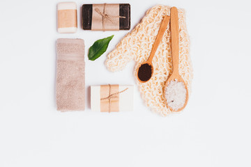 Organic spa cosmetics and items