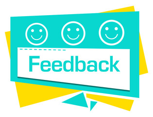 Feedback Turquoise Yellow Symbols On Top 
