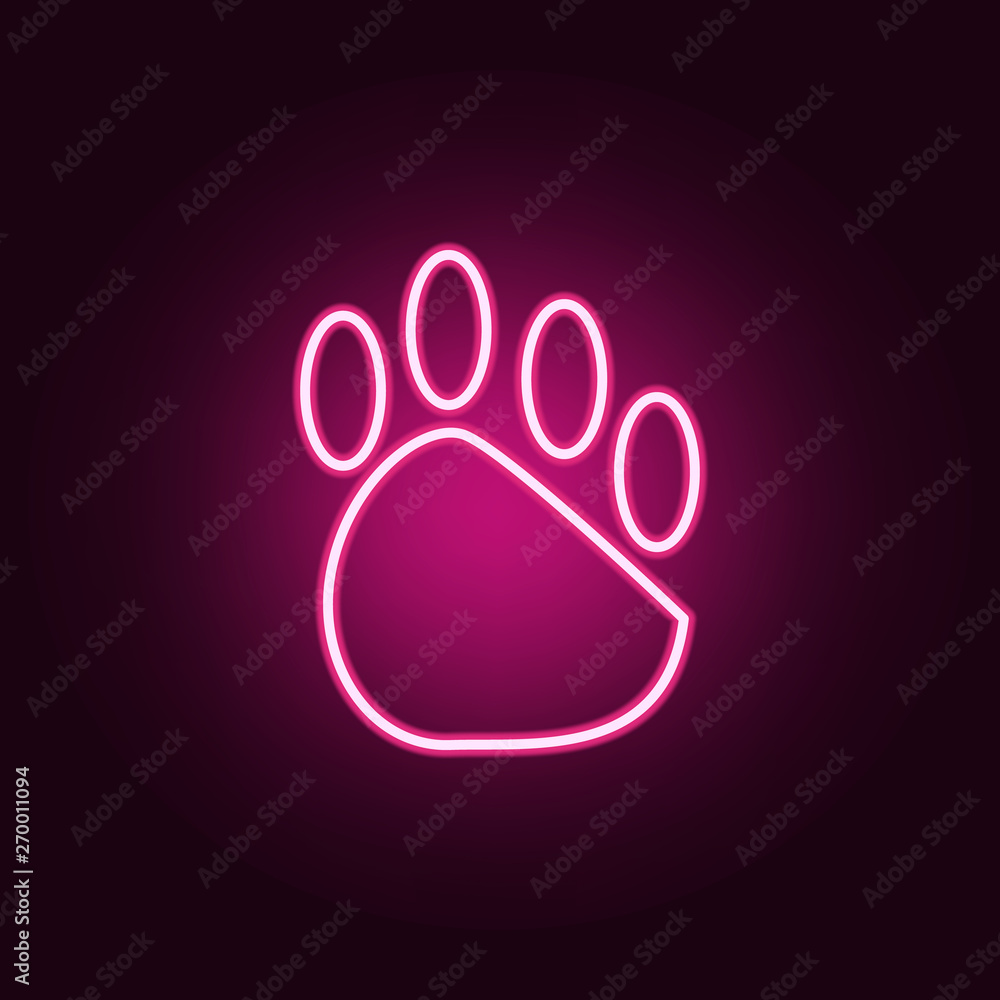 Aufkleber trail neon icon. elements of web set. simple icon for websites, web design, mobile app, info graphic