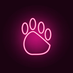 trail neon icon. Elements of web set. Simple icon for websites, web design, mobile app, info graphics
