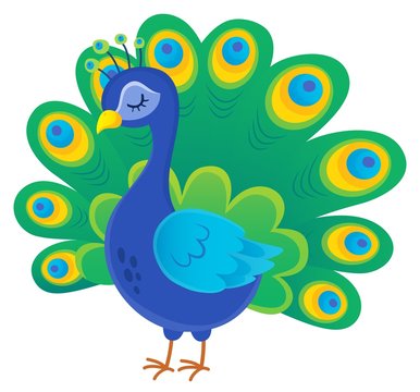 Stylized peacock topic image 1