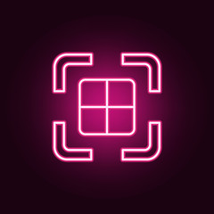 photo perspective neon icon. Elements of web set. Simple icon for websites, web design, mobile app, info graphics