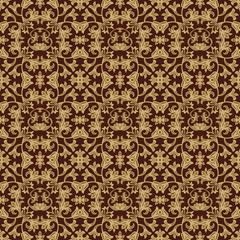 Seamless wall-paper in baroque style.