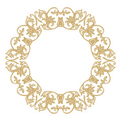 Gold decorative frame.